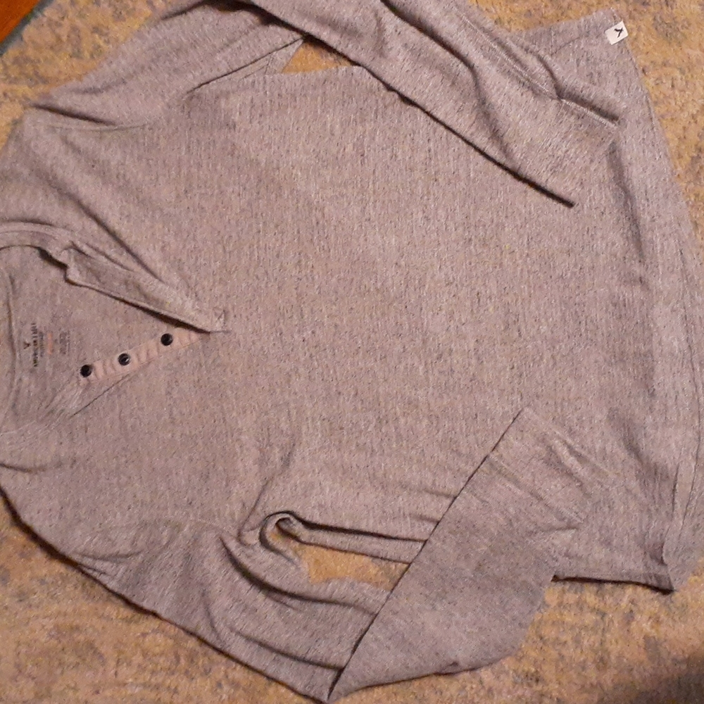 Grey American eagles outfitters long sleeve size L